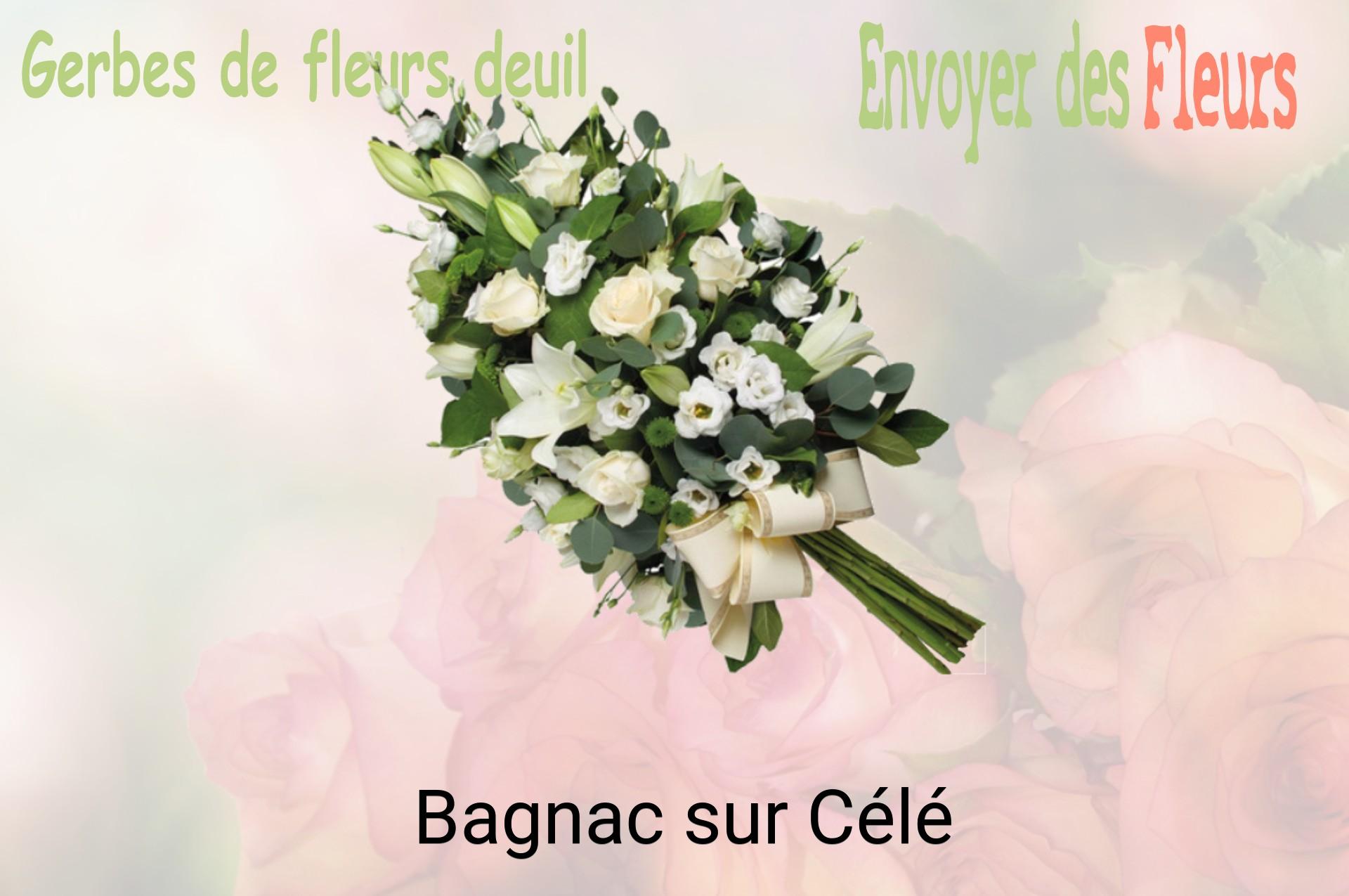 Gerbe de fleurs de deuil livrée à Bagnac-sur-Célé